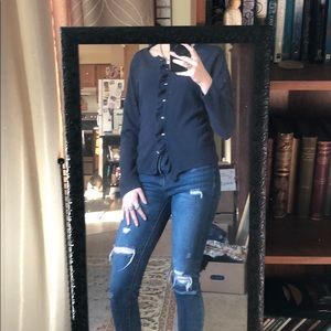 Navy blue cardigan